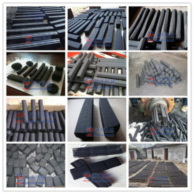 silver charcoal briquette machine