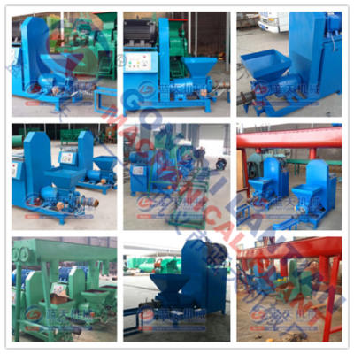 Cotton stalk briquette machine