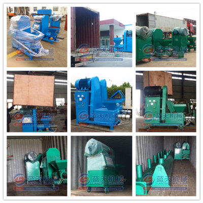 Cotton stalk briquette machine